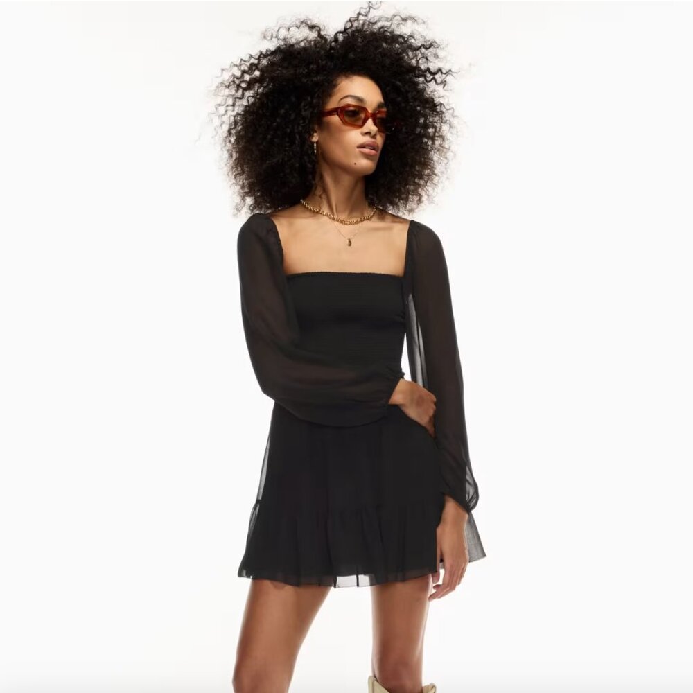 Aritzia, Tempest Mini Dress, Black, Size M